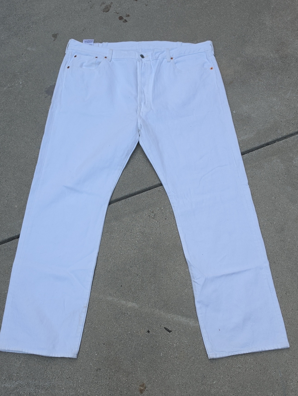 Levi's Men's Straight White Jeans - Classic Five-Pocket